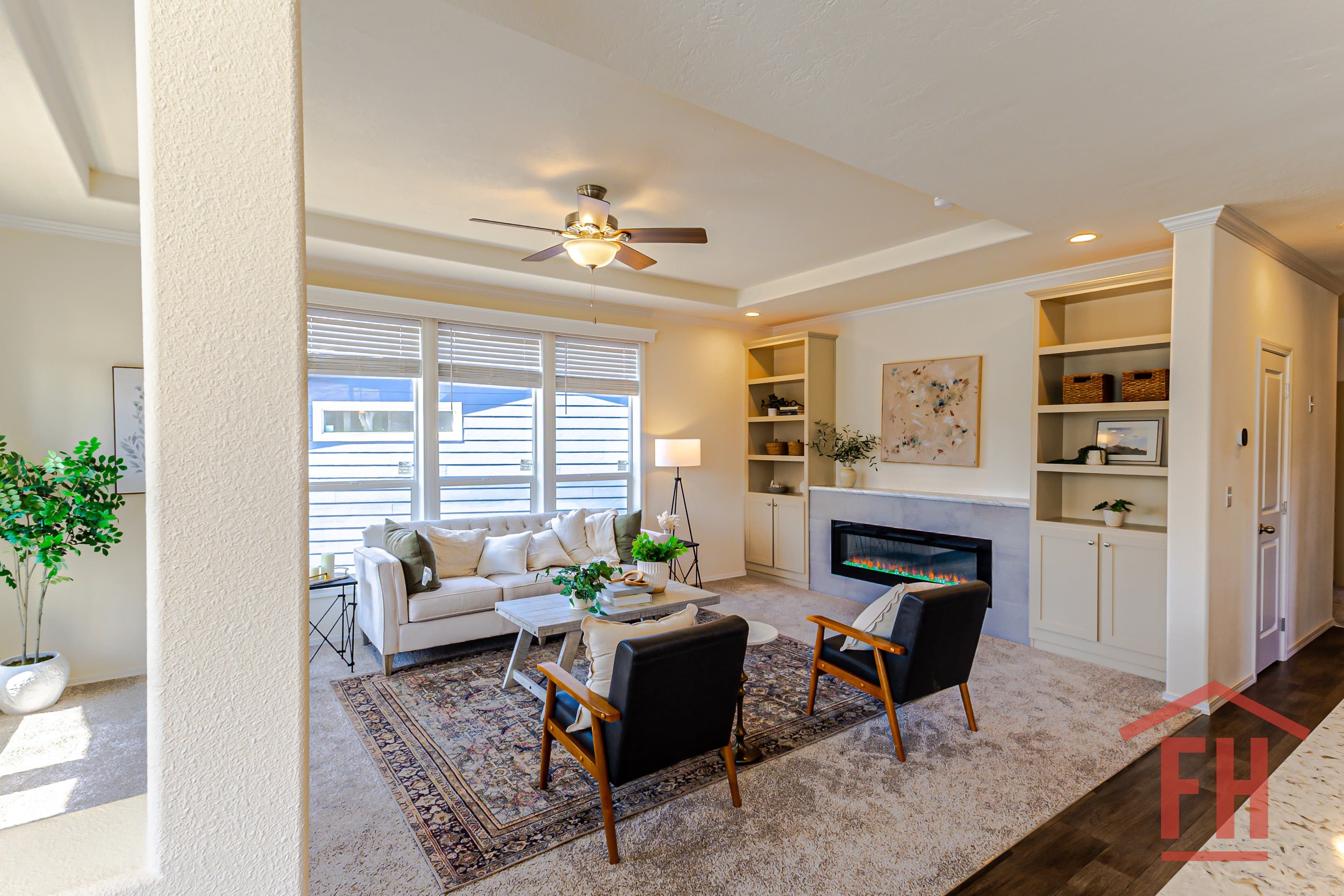 The spruce interior home features