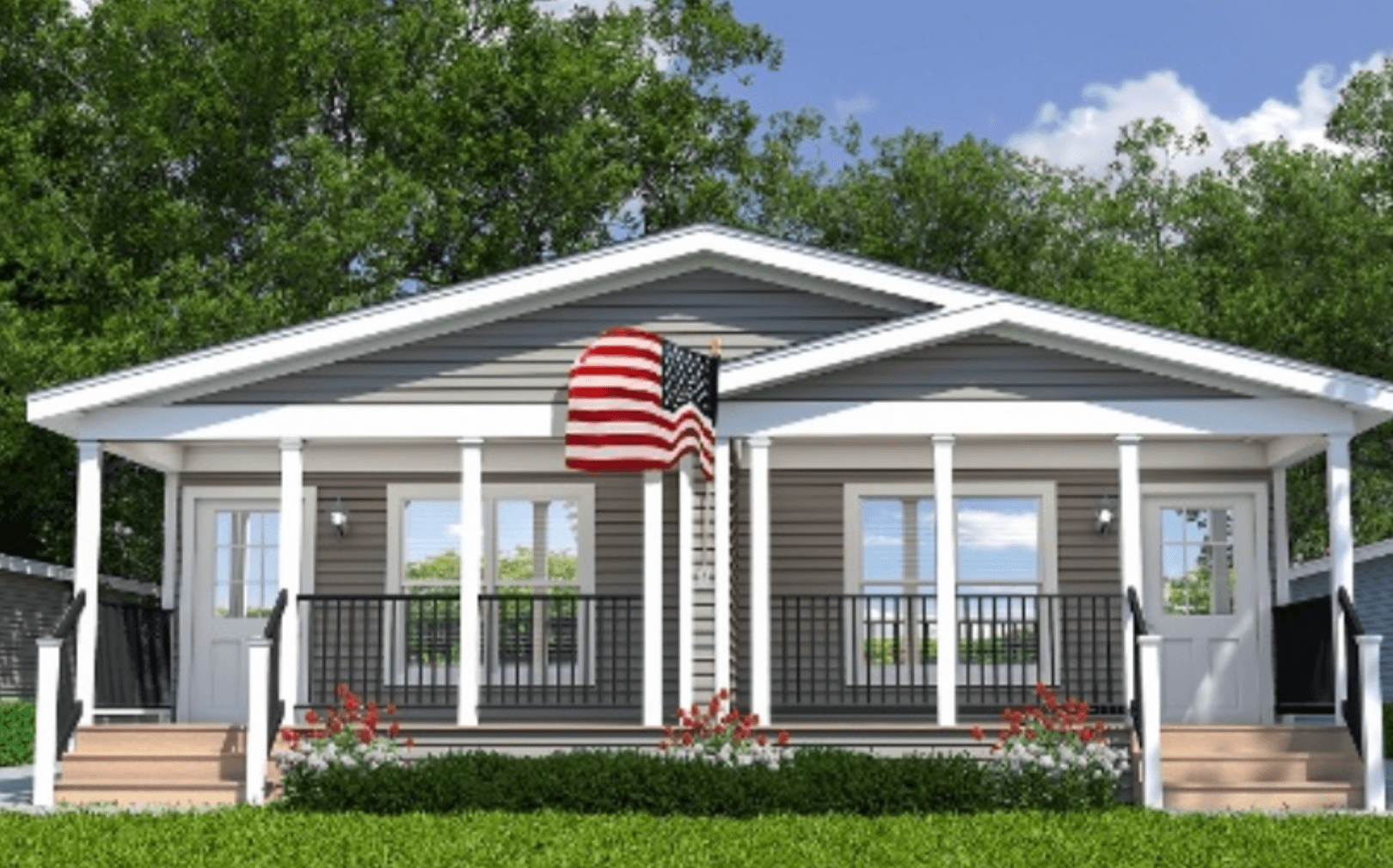 The sugar run duplex hero, elevation, and exterior home features